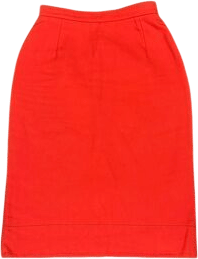 Prada Red Pencil Skirt
