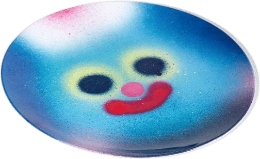 Blue Melamine Plate x Jon Burgerman