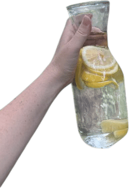 Sipping from water carafes