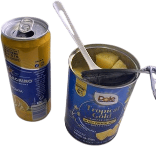 canned pineapple as a work snack