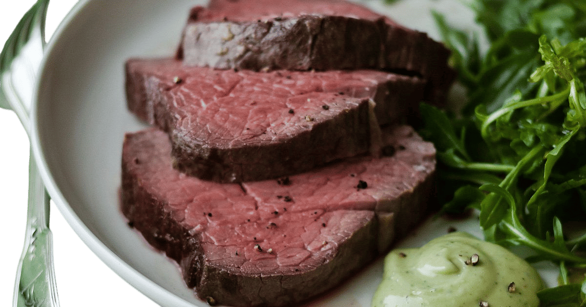 Slow-Roasted Filet of Beef with Basil Parmesan Mayonnaise Recipe