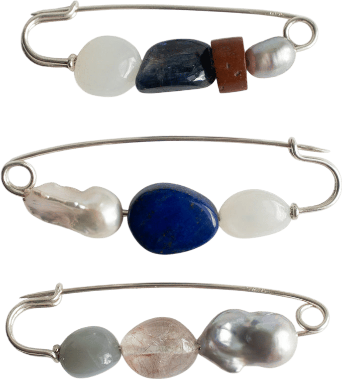 Mary Macgill Trading Spices Pin in Silver