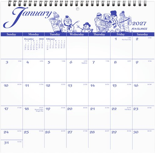 At-A-Glance Illustrator’s Edition Monthly Wall Calendar