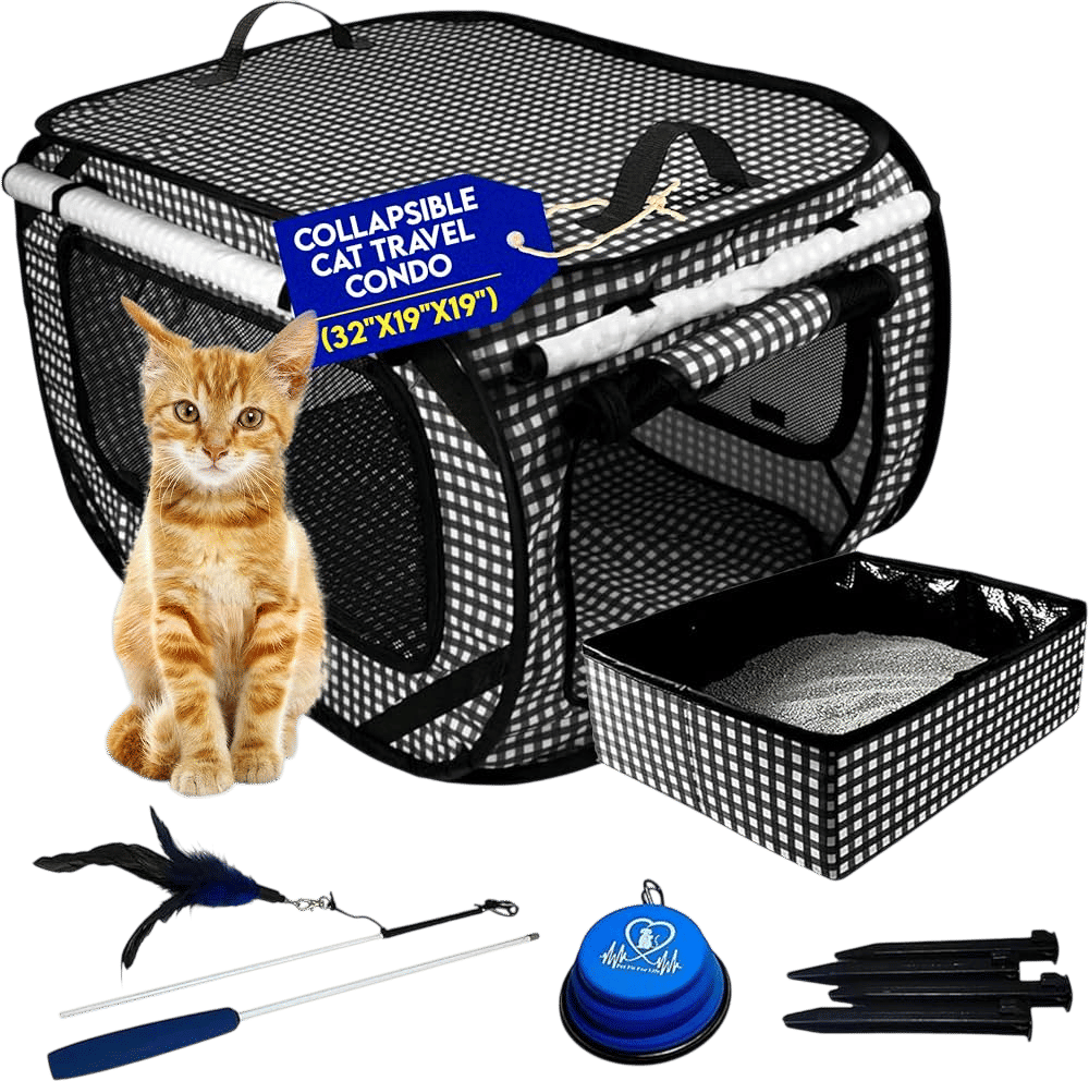 cat carrier with litter box
