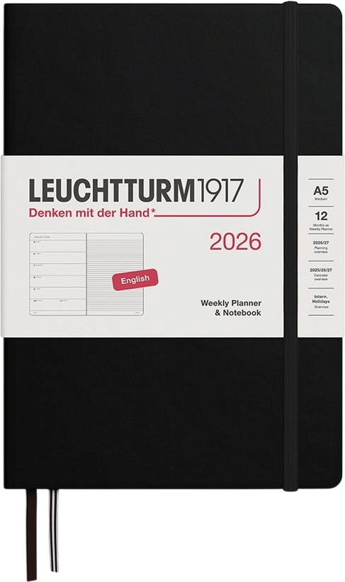 Leuchtturm1917 Weekly Planner & Notebook 2026 A5
