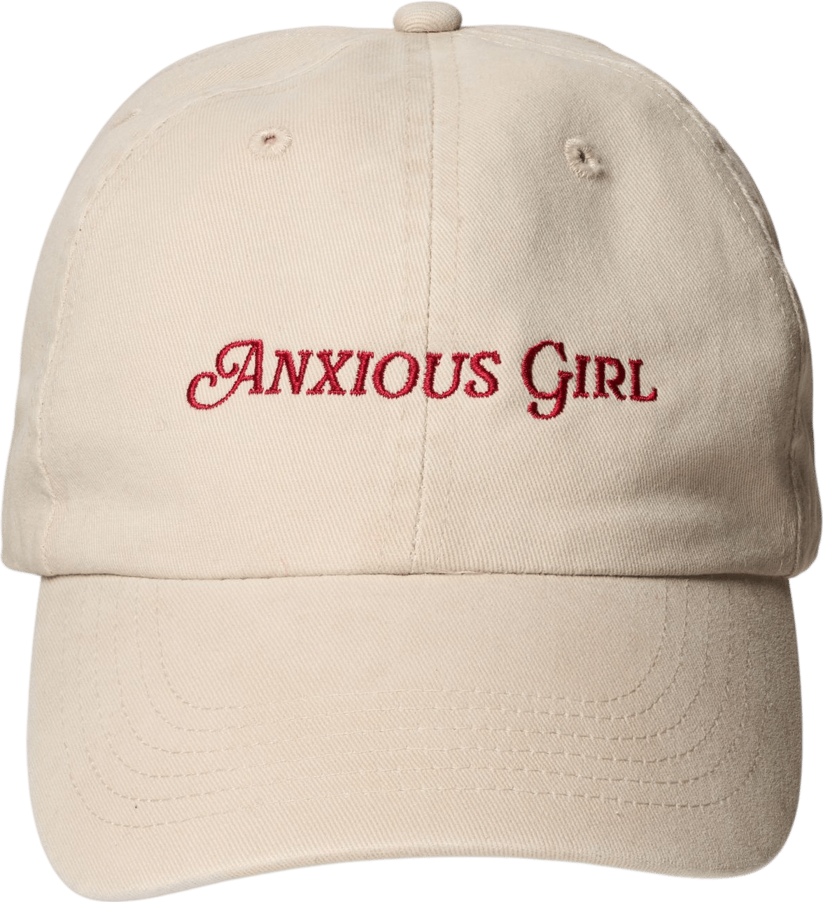 Anxious Girl Baseball Hat