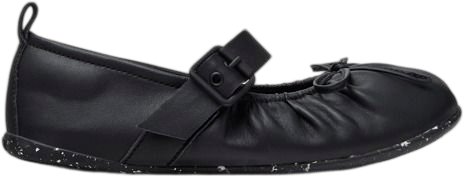 Camper Wabi Black Leather Ballerinas