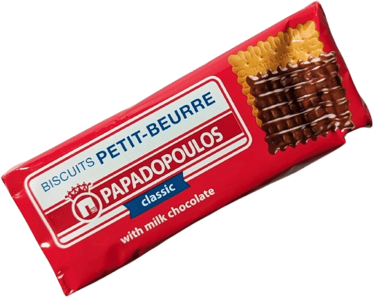 Petit-Beurre Milk Chocolate Papadopoulos (200g)