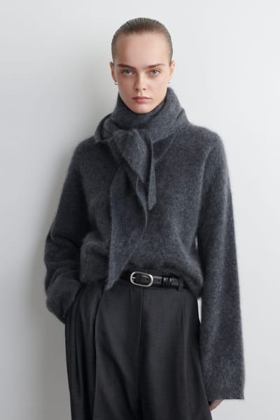 Brushed-Cashmere Crew-Neck Jumper