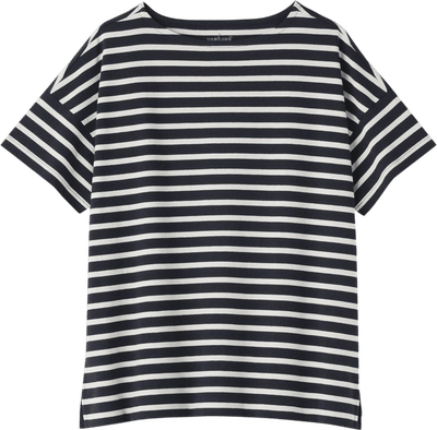 Women's Boat Neck Striped Shirt