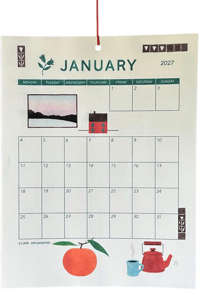 2027 Illustrated Wall Calendar