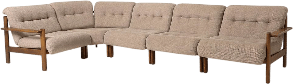 Danish Wool Modular Sectional Sofa (1970s)