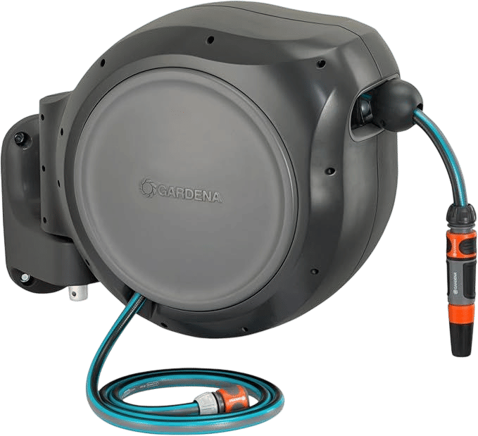 Gardena Retractable Garden Hose Reel - 100 Feet