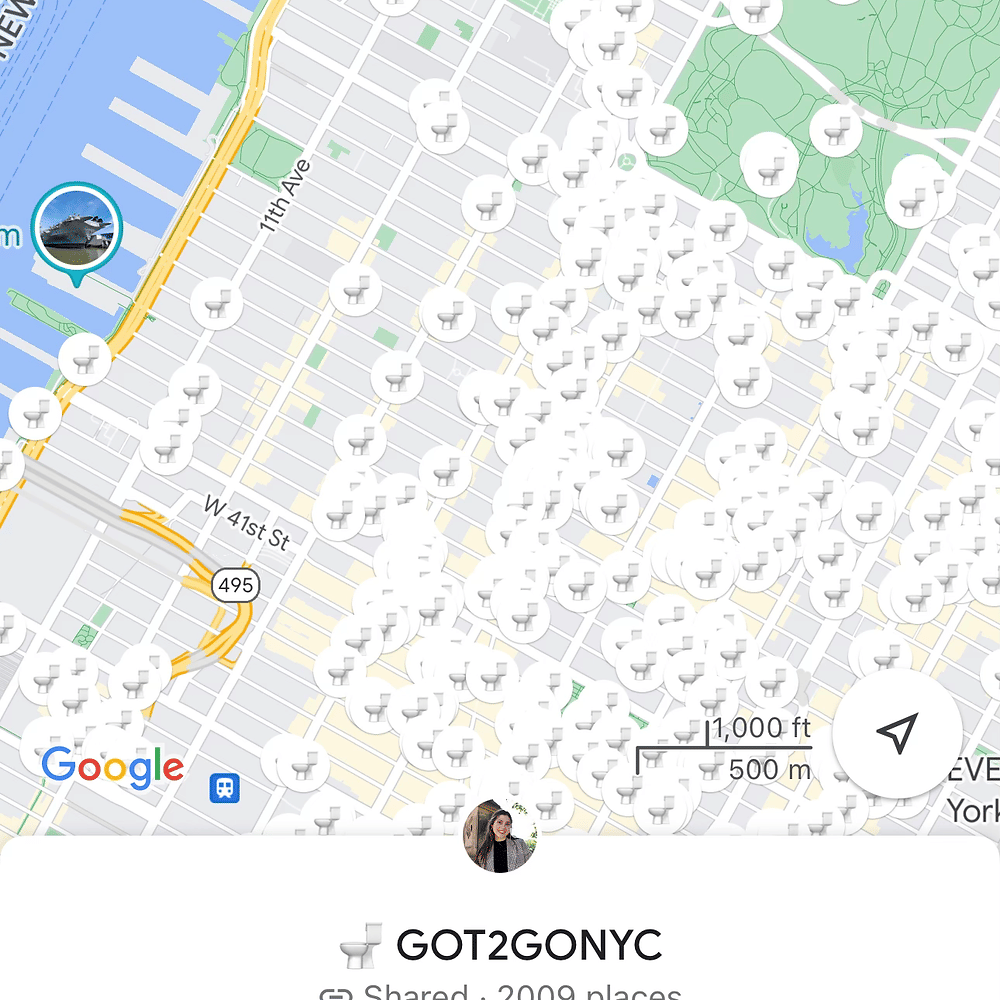 Got 2 Go NYC bathroom map