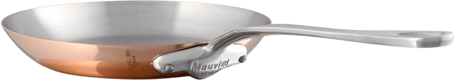 Mauviel M'3 S Copper Frying Pan With Cast Stainless Steel Handle, 10.2