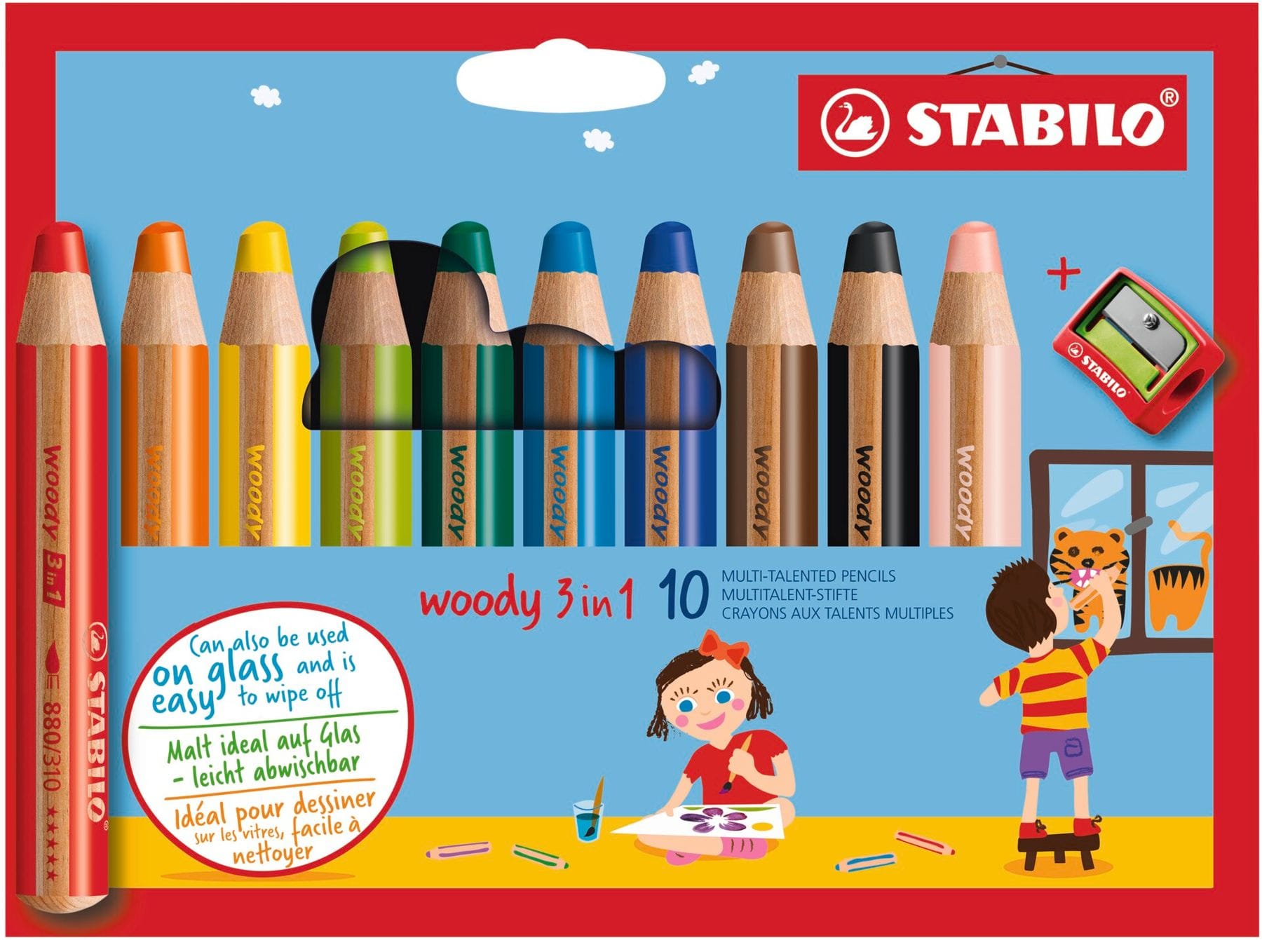 Stabilo Woody 3 in 1 Pencils