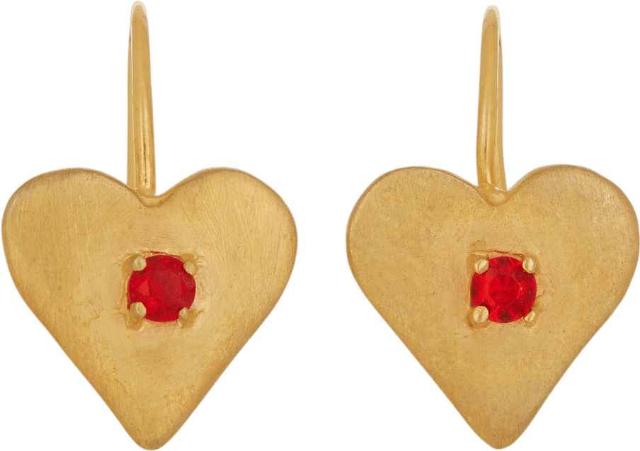 Sweetheart Earrings in Gold