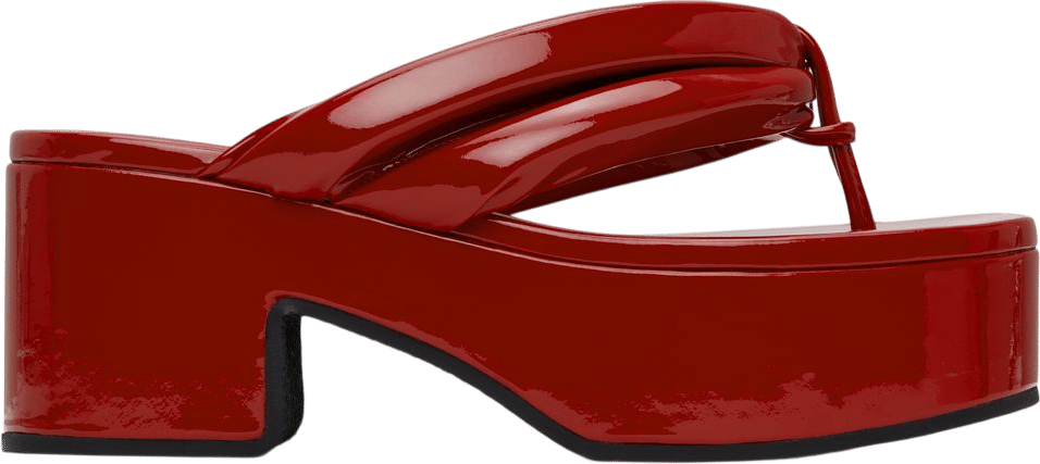 Dries Van Noten - Red Platform Sandals