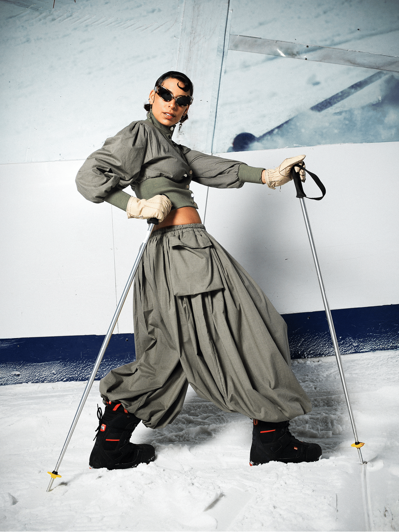 Check Oshi Trousers