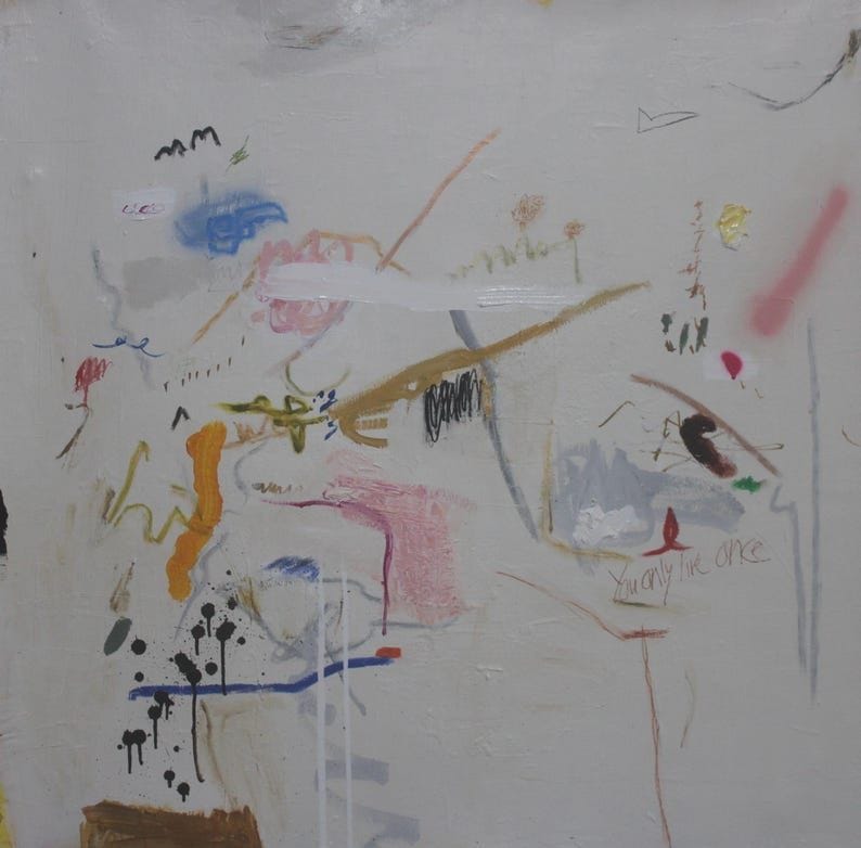 "YOLO" Abstract Painting