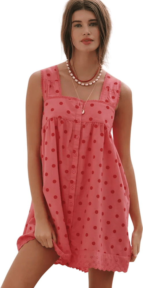 Elspeth Organic Cotton Mini Dress