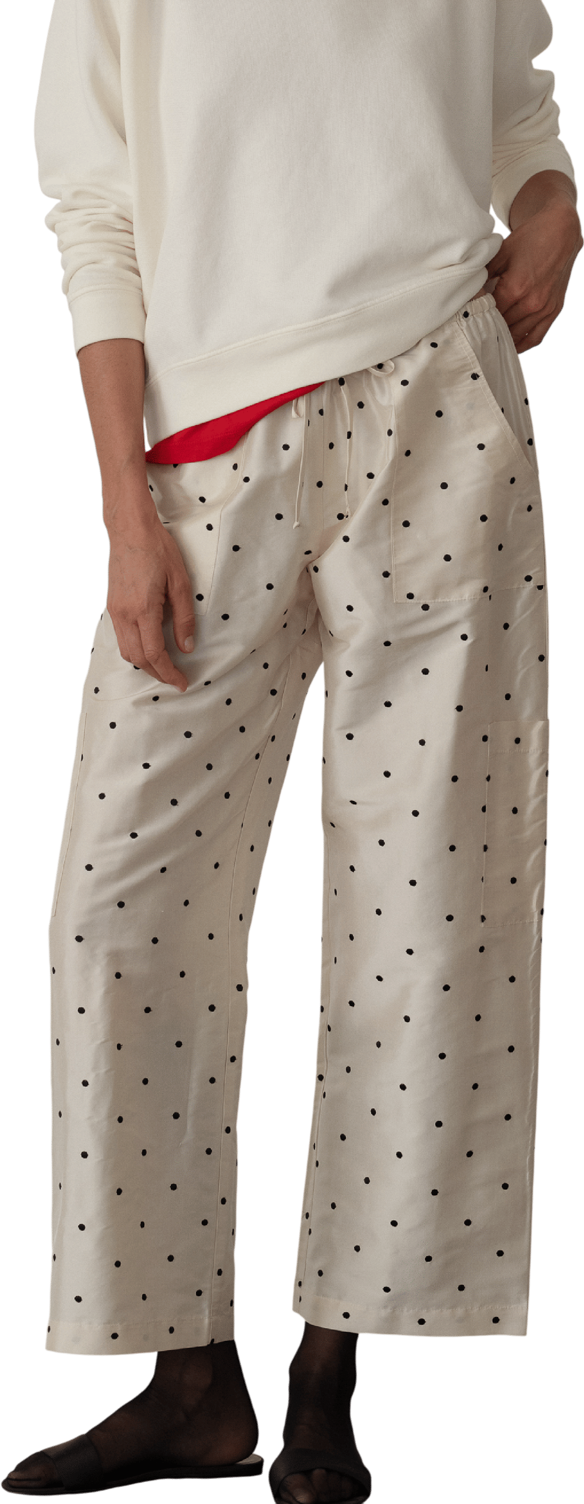 The Taffeta Drawstring Cargo Pant