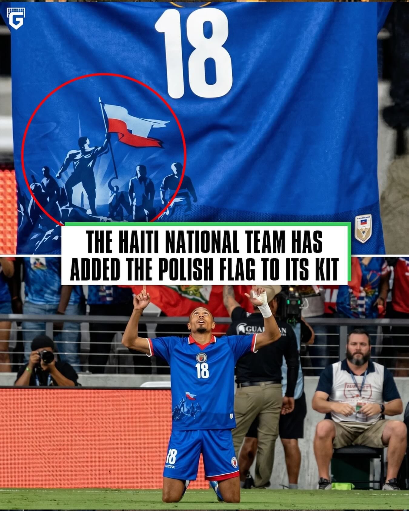 Haiti National Team Adds Polish Flag to World Cup Kit