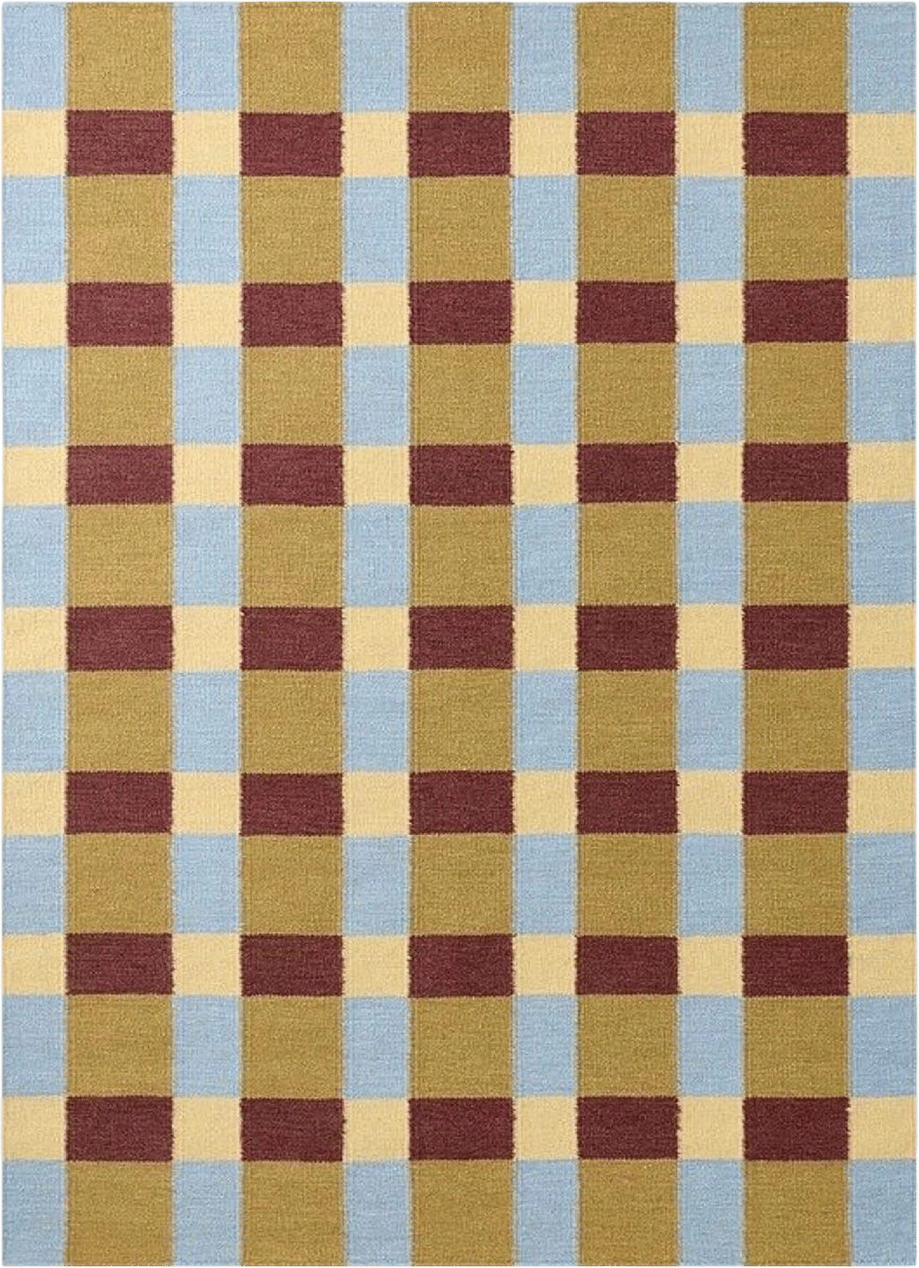 Plaid Scandinavian Handwoven Rug