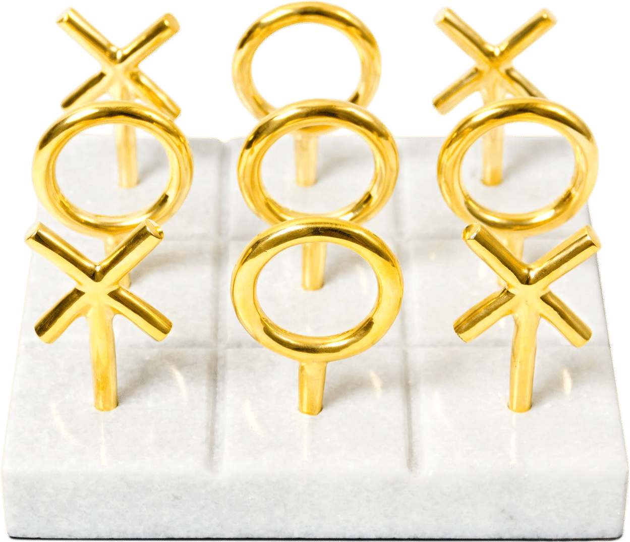 Brass Tic-Tac-Toe Set