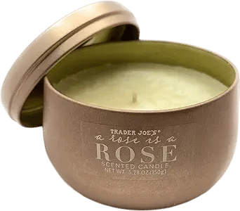 Trader Joes A Rose is a Rose Scented Candle - Soy Wax,Coconut Oil & Beeswax Blend 5.28 oz (Pack of 1)