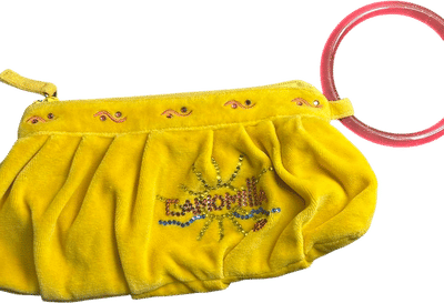 Camomilla Milano Yellow Velvet Purse