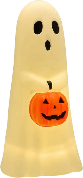 26-Inch Ghost Blow Mold Pumpkin