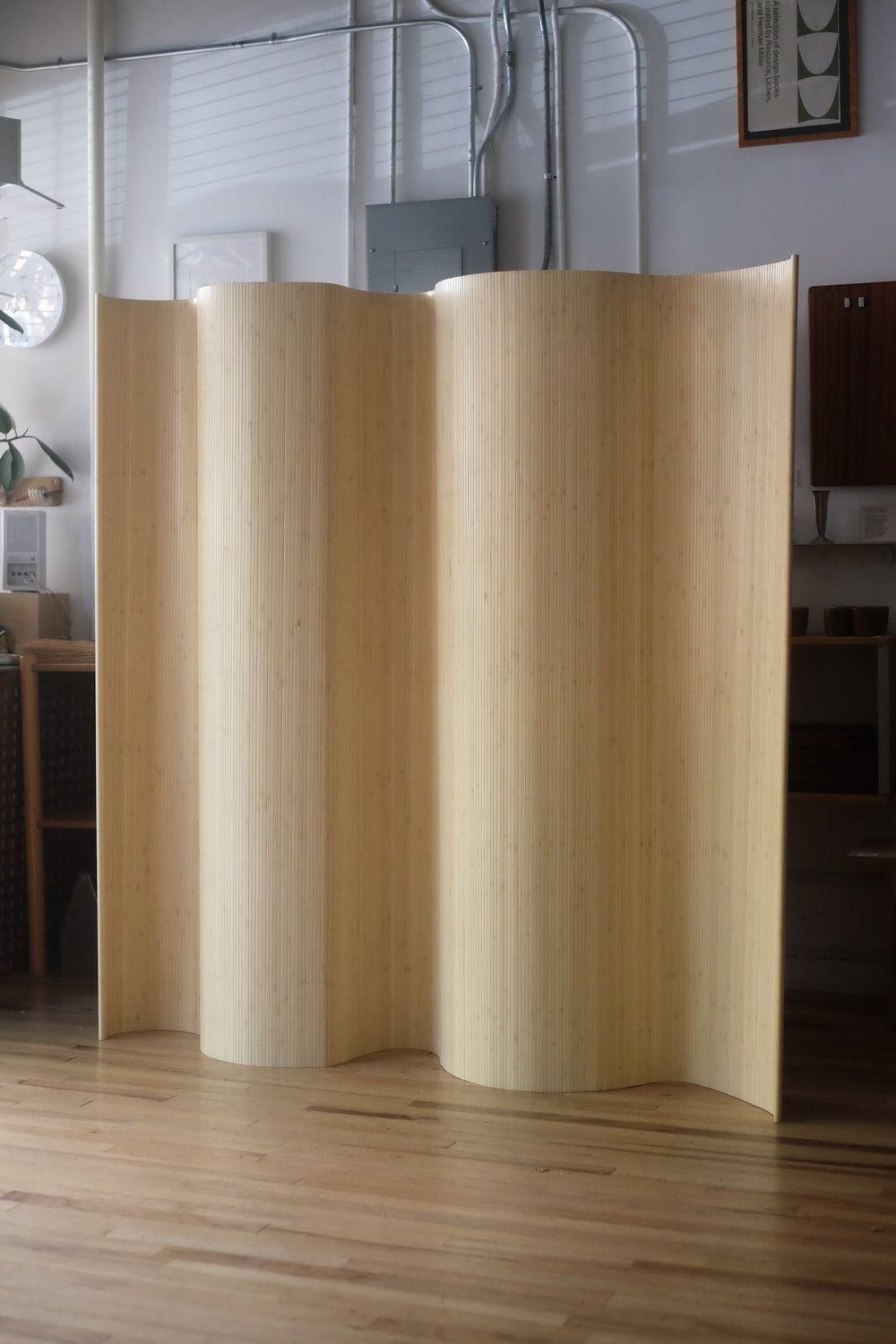 Lichen NYC Bamboo Room Divider in Honey