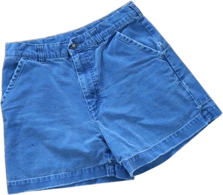 Vtg 90s Patagonia Canvas Denim Original Stand Up Hiking Shorts Mens 28/30 Blue