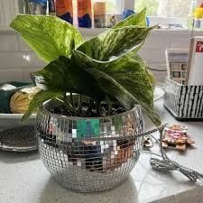 Disco Ball Planter
