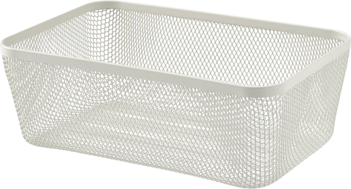 IKEA 365+ food storage basket, metal/white