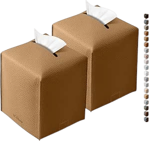 Leather Tissue Box Cover