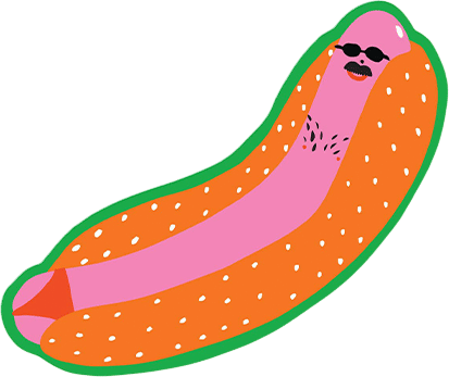 Speedo Hot Dog Sticker