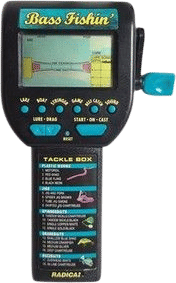 1996 Radica Bass Fishin' 3732 Handheld Electronic Fishing Game