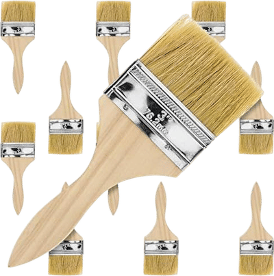 U.S. Art Supply 3-Inch Paint and Chip Brushes