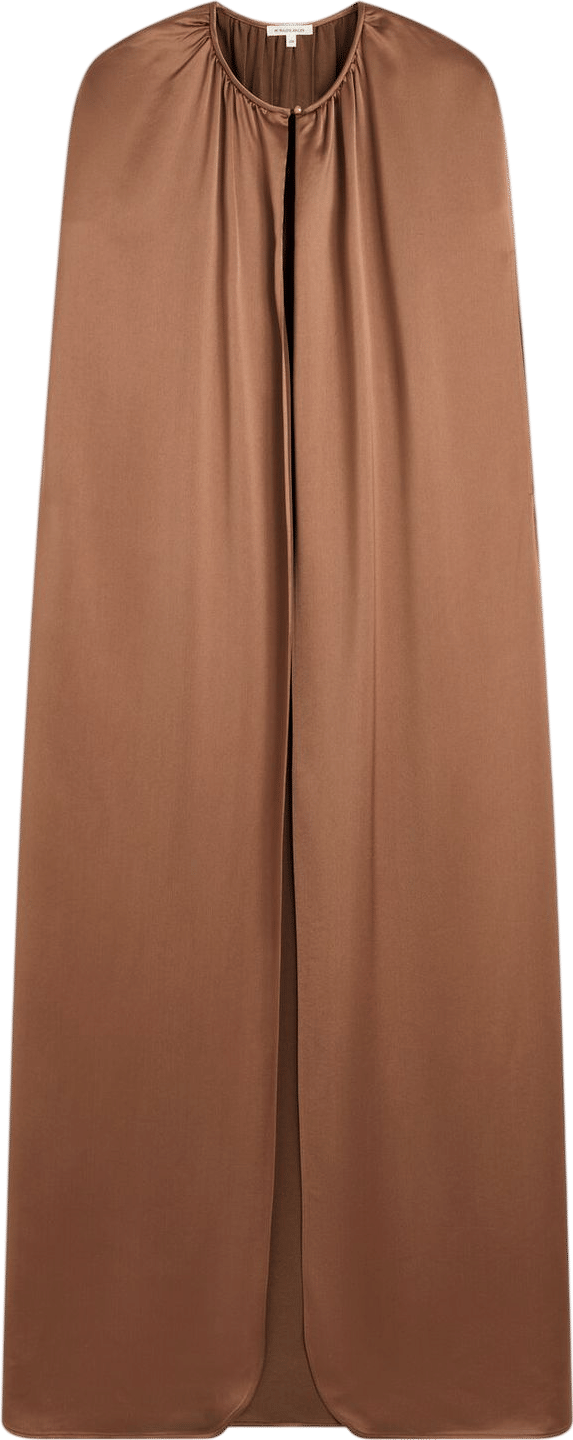 Dallie satin maxi cape