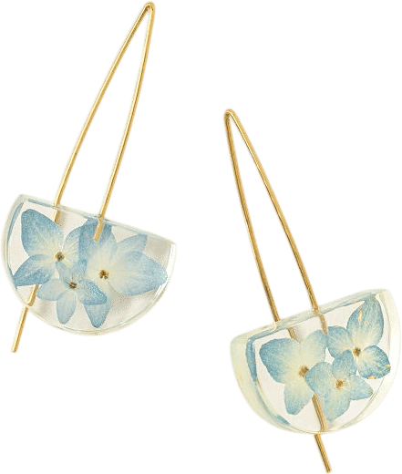 Blue Hydrangea Earrings