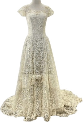 1950s off-white lace (XS)