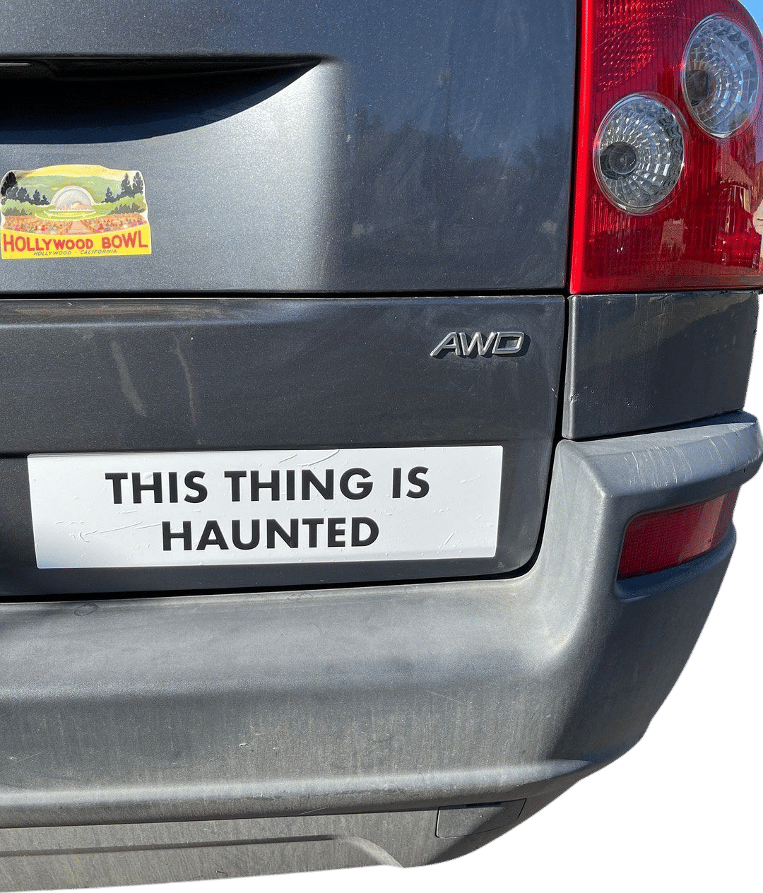 Haunted Jumbo Bumper Sticker