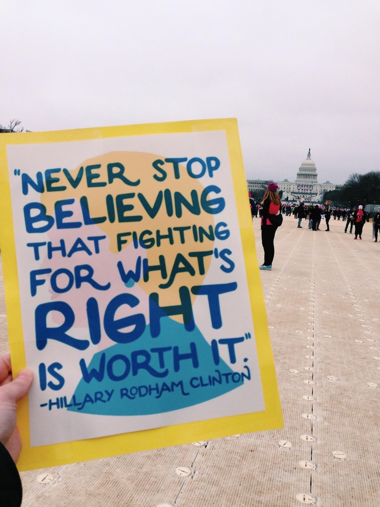 NEVER STOP BELIEVING THAT FIGHTING FOR WHAT'S RIGHT IS WORTH IT