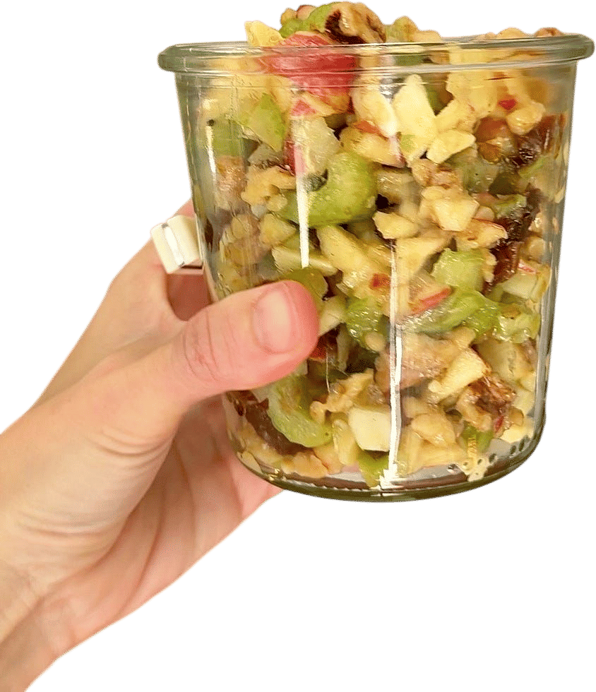 Chopped Apple, Fennel & Sharp Cheddar Salad