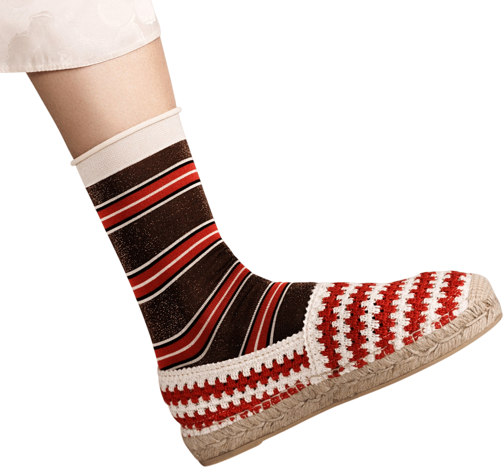 70's Stripe Crew Sock