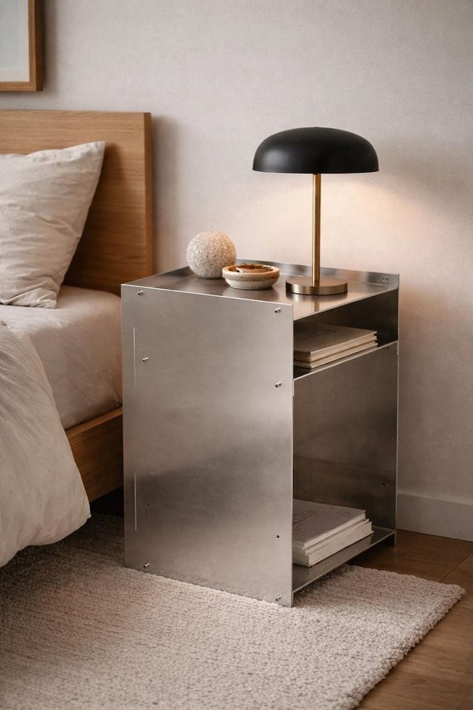 Minimalist Aluminum Side Table, Modern Modular Design - Etsy