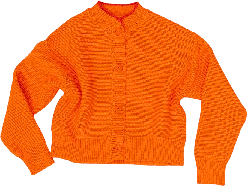 Block Shop Hilma Cardigan | Tangerine