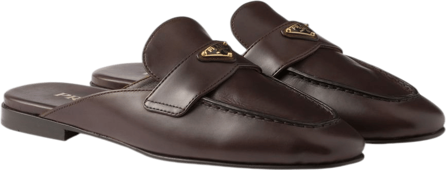Prada Leather Slippers